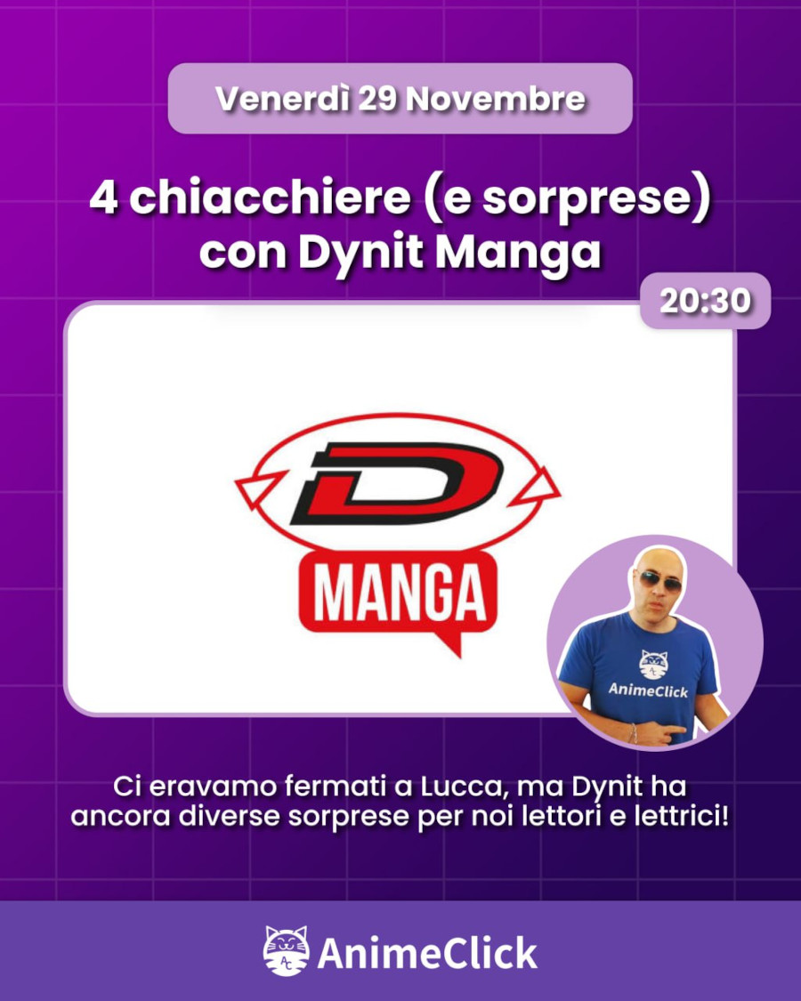 AnimeClick su Twitch: programma dal 25 novembre all'1 dicembre